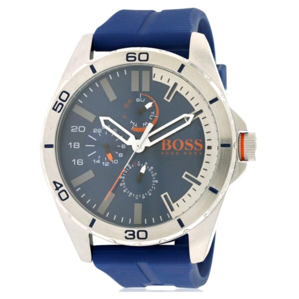 Hugo Boss Montre En Caoutchouc Bleu Orange 1513291 Pour Homme - Image 2