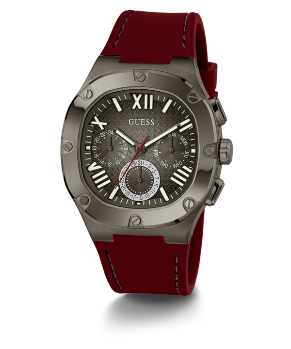 GUESS Mens Burgundy Gunmetal ,montre pour homme GW0571G4 - Image 2