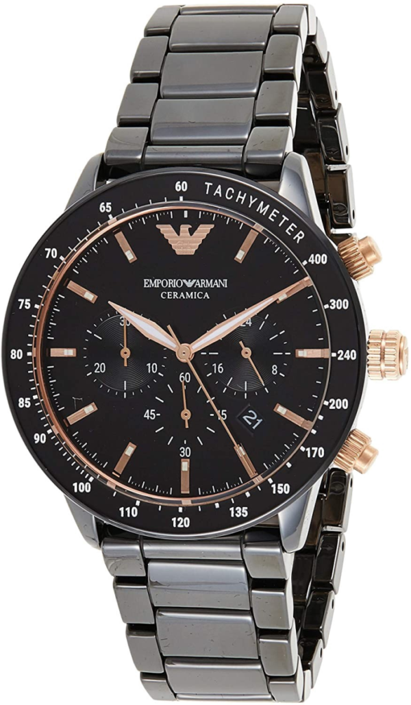 Montre Homme Emporio Armani Ceramica AR70002 Chronomètre en céramique noir - Image 4